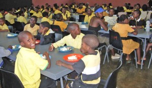 More than 300 orphans come twice a day to the Masiba Mbane Orphan Feeding Project in the rural community of Sabie, South Africa. Many of them live with their elderly grandmothers who are unable to provide adequate food.