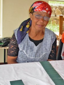 Sarah Lekhuleni with her new glasses