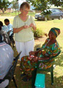 Joy helps with earrings, resize